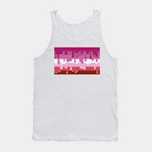 Dripping Lesbian Pride Tank Top